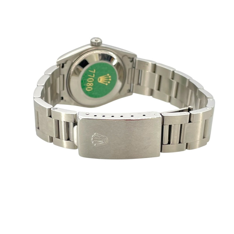 ロレックス ROLEX オイスターパーペチュアル 77080 ブルー SS 自動巻き レディース 腕時計