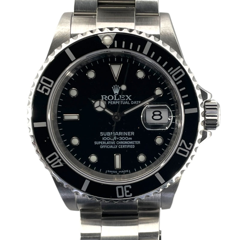 ロレックス ROLEX サブマリーナ 16610 ブラック SS メンズ 腕時計