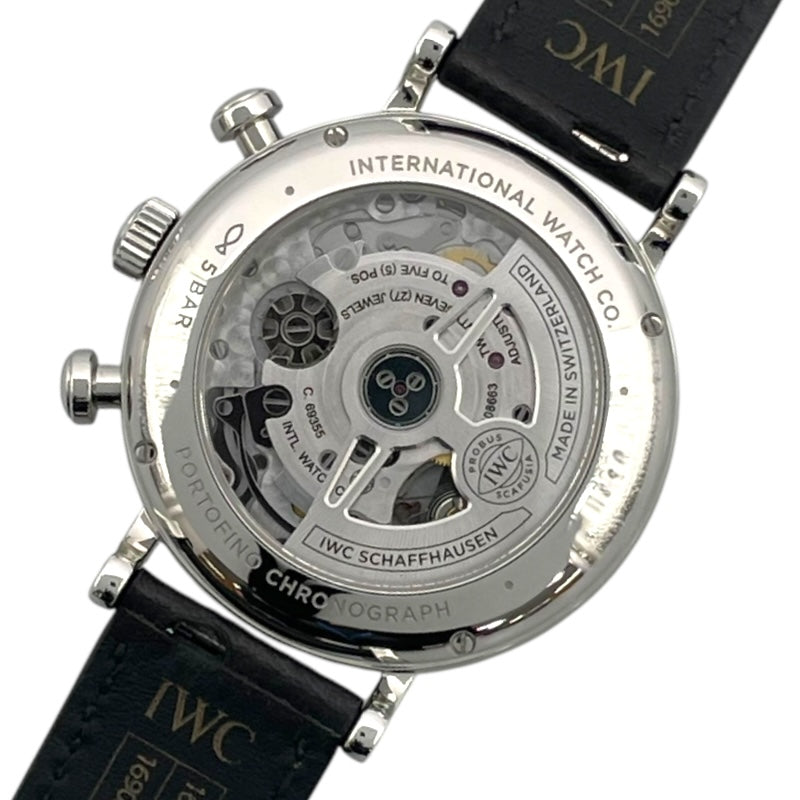 インターナショナルウォッチカンパニー IWC ポートフィノクロノグラフ 39 IW391502 ホワイト SS 自動巻き メンズ 腕時計