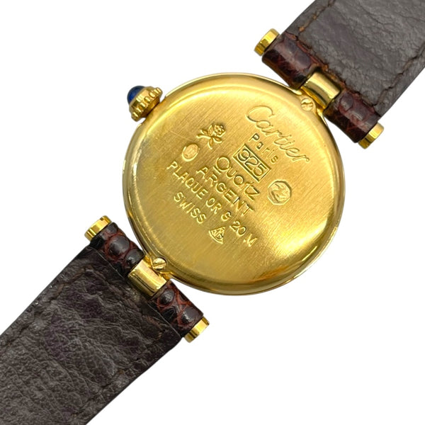 カルティエ Cartier マストヴァンドームヴェルメイユ 590003 アイボリー SV/GF レディース 腕時計