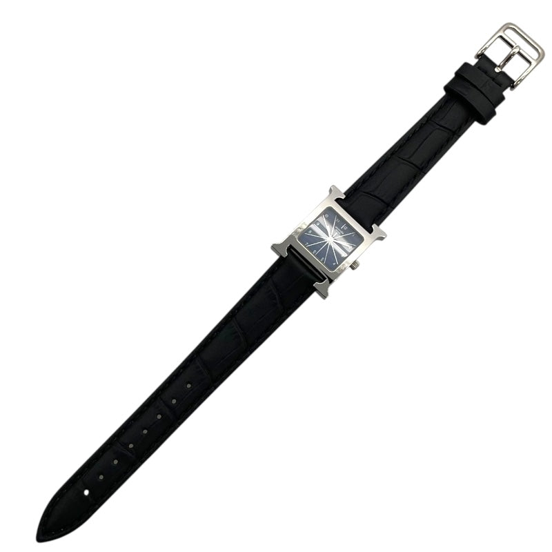 エルメス HERMES Hウォッチ HH1.210 ブルー SS クオーツ レディース 腕時計