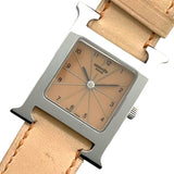 エルメス HERMES Hウォッチ HH1.210 ベージュ SS クオーツ レディース 腕時計