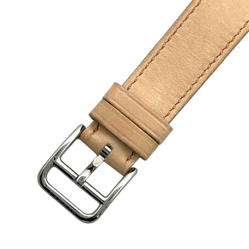 エルメス HERMES Hウォッチ HH1.210 ベージュ SS クオーツ レディース 腕時計
