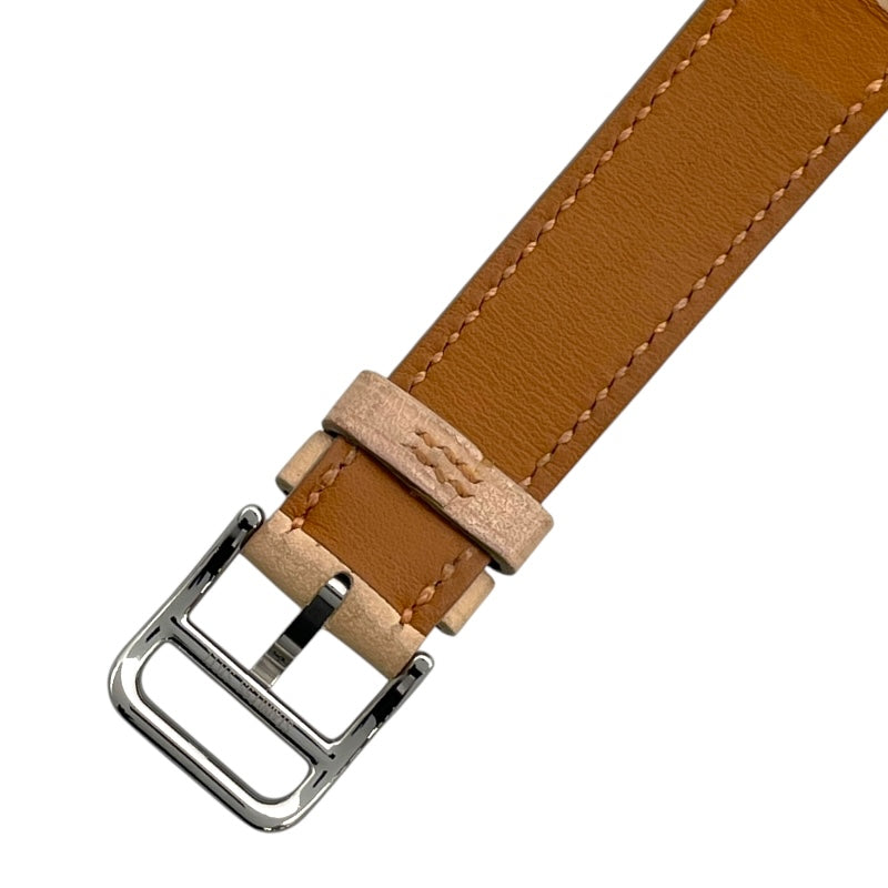 エルメス HERMES Hウォッチ HH1.210 ベージュ SS クオーツ レディース 腕時計