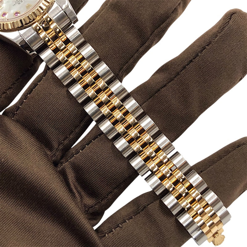 ロレックス ROLEX デイトジャスト26 ホワイトシェル ステンレス