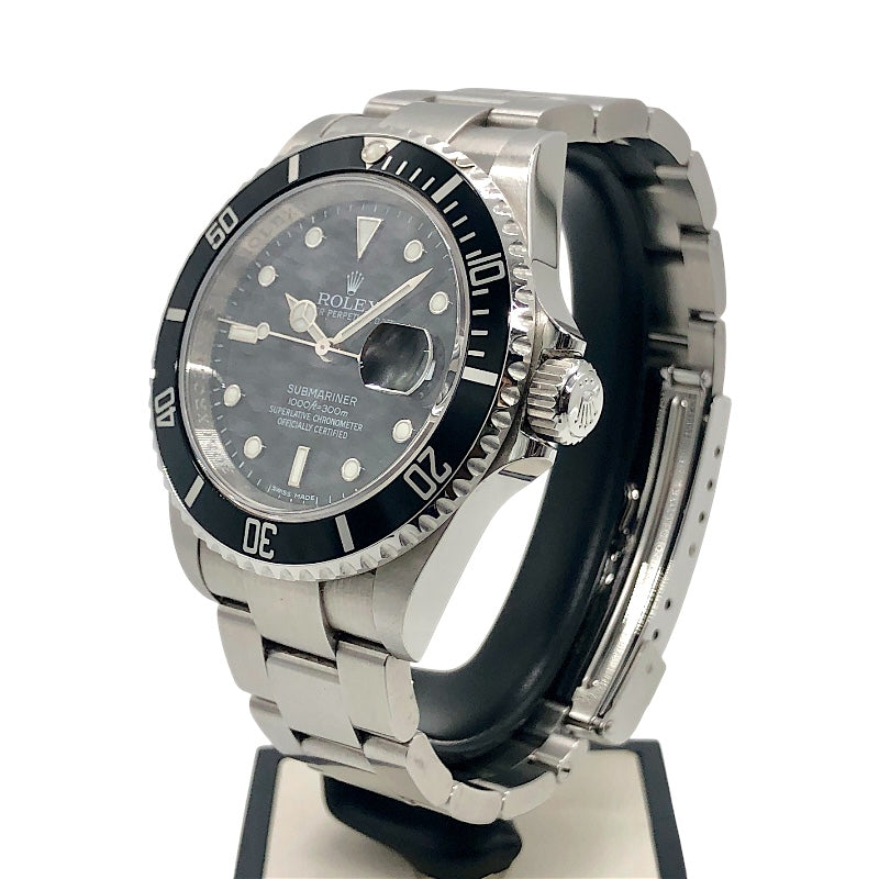 ロレックス ROLEX サブマリーナ デイト 16610 ブラック×シルバー ステンレススチール メンズ 腕時計