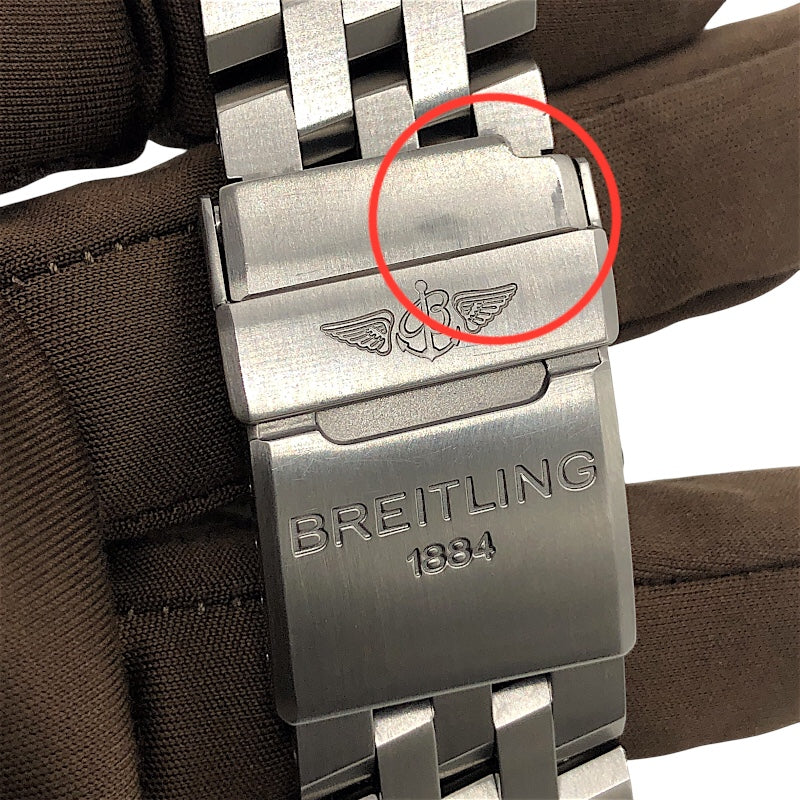 ブライトリング BREITLING クロノマット ブラックバード ビッグデイト A44359 ブラック×シルバー ステンレス メンズ 腕時計