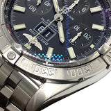 ブライトリング BREITLING クロノマット ブラックバード ビッグデイト A44359 ブラック×シルバー ステンレス メンズ 腕時計