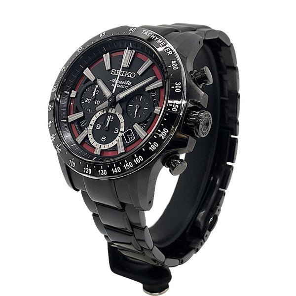 セイコー SEIKO ブライツ アナンタ メカニカル クロノグラフ 中澤佑二モデル 世界700本限定 SAEK017 ブラック×シルバー ステンレス (ブラック硬質コーティング) メンズ 腕時計