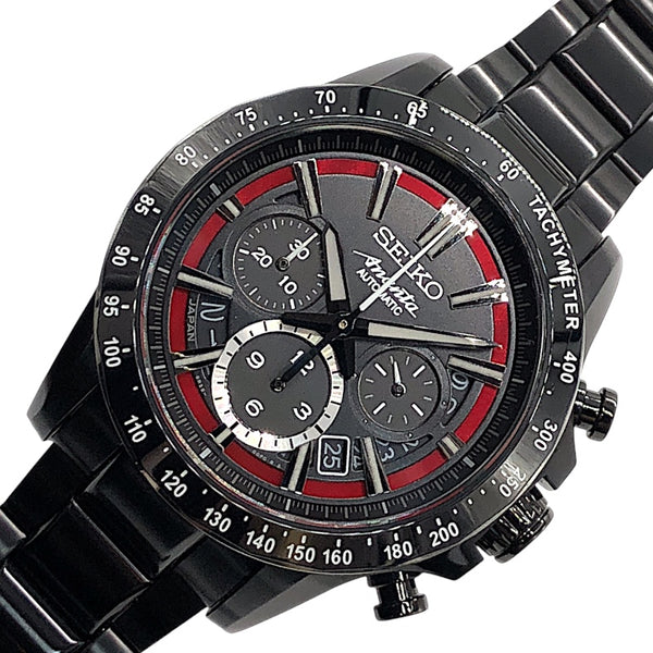 セイコー SEIKO ブライツ アナンタ メカニカル クロノグラフ 中澤佑二モデル 世界700本限定 SAEK017 ブラック×シルバー ステンレス (ブラック硬質コーティング) メンズ 腕時計