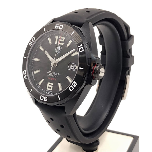 タグ・ホイヤー TAG HEUER フォーミュラ１ キャリバー５ WAZ2115.FT8023 ブラック SS（PVD加工） メンズ 腕時計