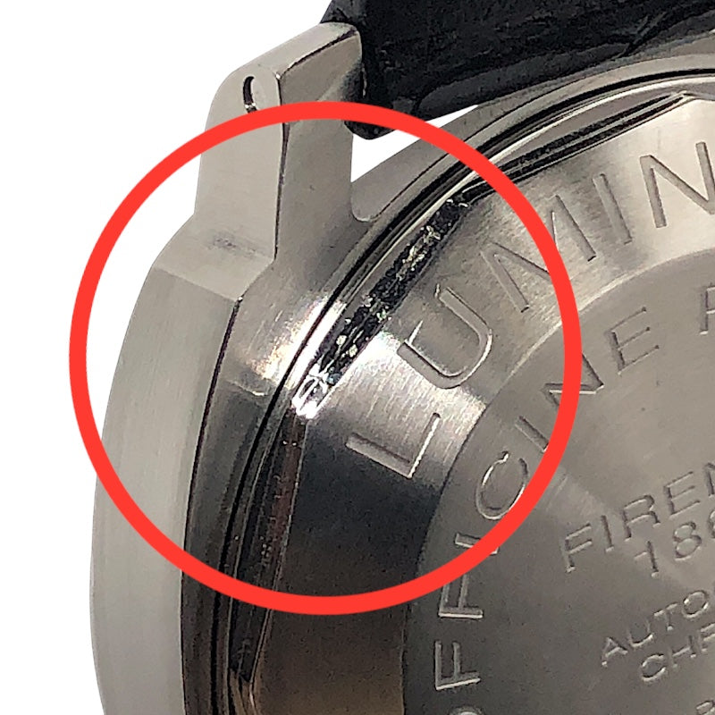 パネライ PANERAI ルミノール クロノグラフ デイライト PAM00250 ブラック SS/純正ベルト メンズ 腕時計