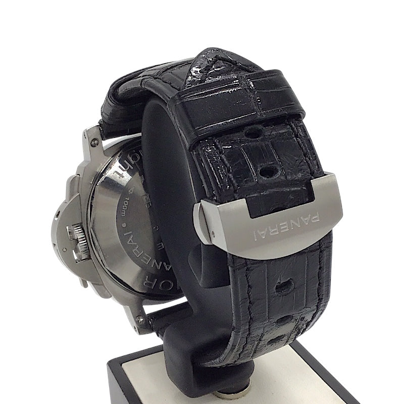 パネライ PANERAI ルミノール クロノグラフ デイライト PAM00250 ブラック SS/純正ベルト メンズ 腕時計