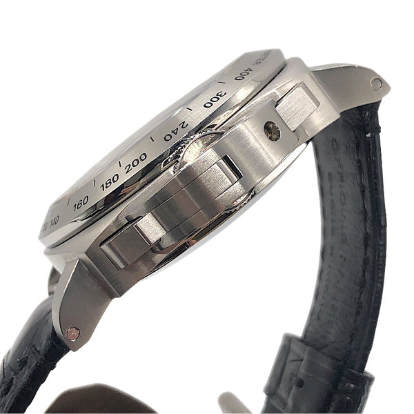 パネライ PANERAI ルミノール クロノグラフ デイライト PAM00250 ブラック SS/純正ベルト メンズ 腕時計