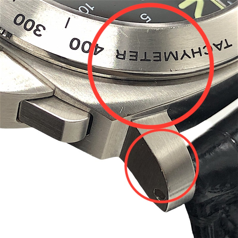 パネライ PANERAI ルミノール クロノグラフ デイライト PAM00250 ブラック SS/純正ベルト メンズ 腕時計