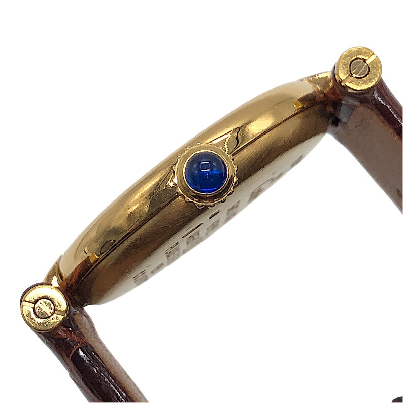カルティエ Cartier マストヴァンドーム W1002253 アイボリー×ゴールド SV/GF レディース 腕時計
