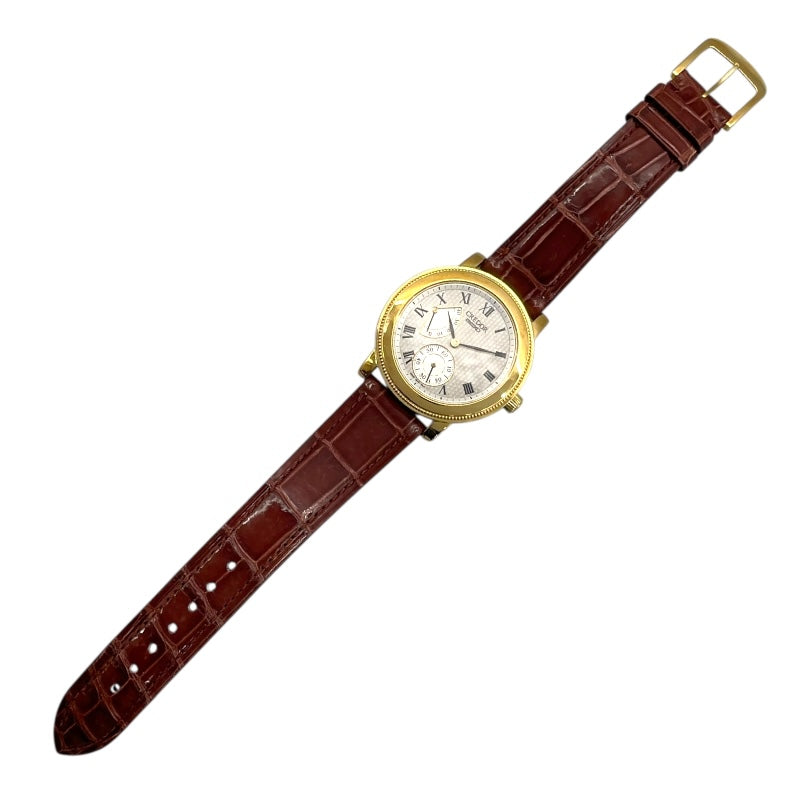 セイコー SEIKO CREDOR メカニカル GBAY994 ホワイト K18WG 自動巻き メンズ 腕時計