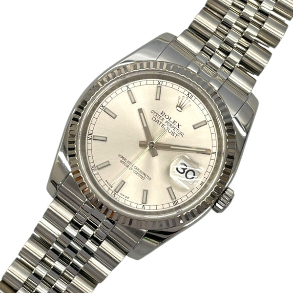 ロレックス ROLEX デイトジャスト36 116234 シルバー WG/SS メンズ 腕時計