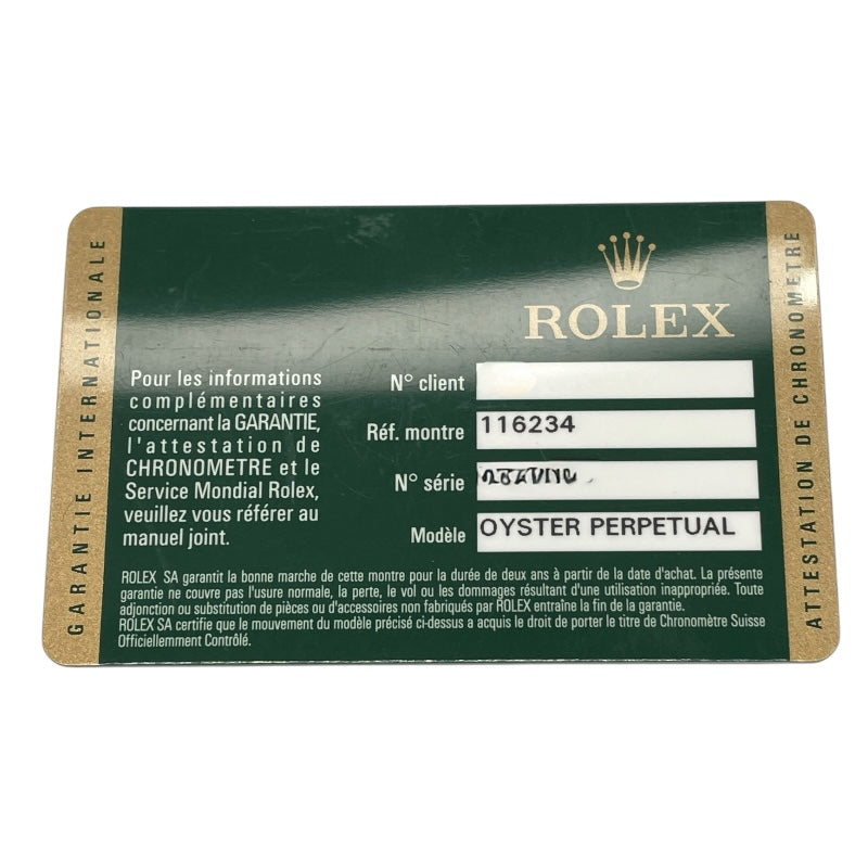 ロレックス ROLEX デイトジャスト36 116234 シルバー WG/SS メンズ 腕時計