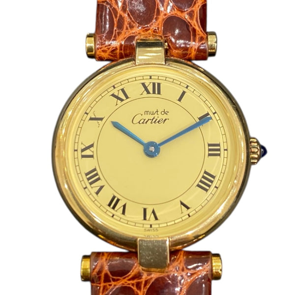 カルティエ Cartier マストヴァンドーム アイボリー SV/GF レディース 腕時計