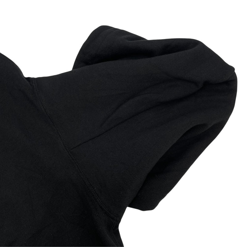 Champion　REVERSE　WEAVE　刺繡スウェットパーカー ブラック コットン メンズ パーカー