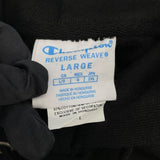 Champion　REVERSE　WEAVE　刺繡スウェットパーカー ブラック コットン メンズ パーカー
