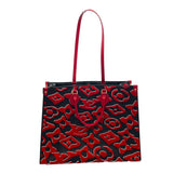 ルイ・ヴィトン LOUIS VUITTON オンザゴーGM LV×UF M45562 ブラック タフタモノグラム レディース トートバッグ
