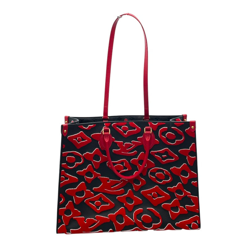 ルイ・ヴィトン LOUIS VUITTON オンザゴーGM LV×UF M45562 ブラック タフタモノグラム レディース トートバッグ