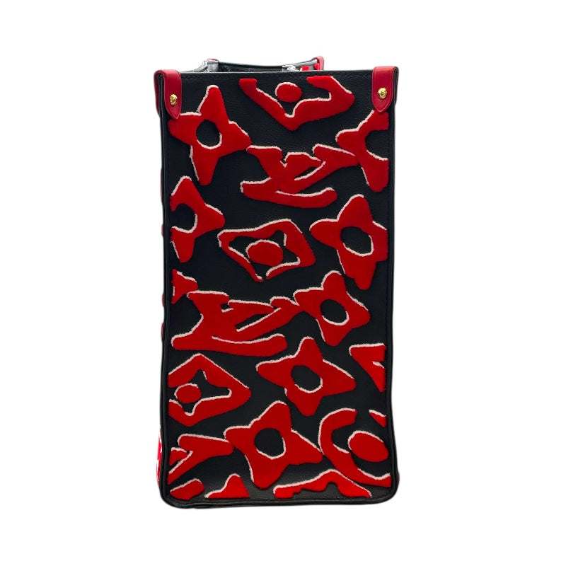 ルイ・ヴィトン LOUIS VUITTON オンザゴーGM LV×UF M45562 ブラック タフタモノグラム レディース トートバッグ