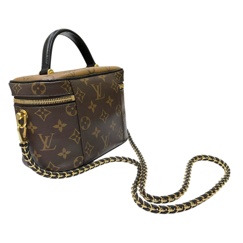 ルイ・ヴィトン LOUIS VUITTON ヴァニティNV PM M45165 ブラウン モノグラム・リバースキャンバス／レザー レディース ショルダーバッグ