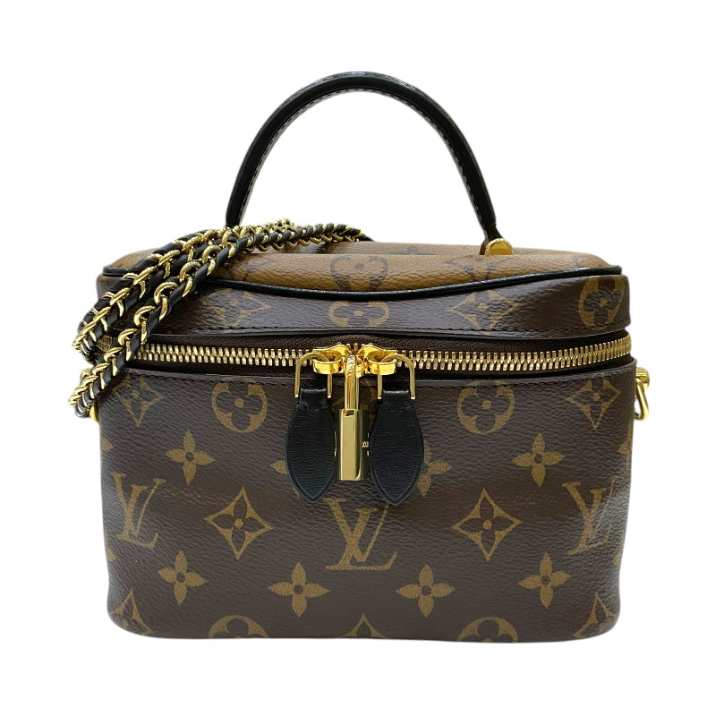 ルイ・ヴィトン LOUIS VUITTON ヴァニティNV PM M45165 ブラウン モノグラム・リバースキャンバス／レザー レディース ショルダーバッグ