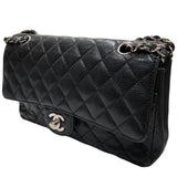 シャネル CHANEL マトラッセ25  A01112 ブラック シルバー金具  キャビア レディース ショルダーバッグ