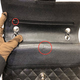シャネル CHANEL マトラッセ25  A01112 ブラック シルバー金具  キャビア レディース ショルダーバッグ