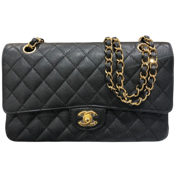 シャネル CHANEL マトラッセ25 A01114 ブラック　ゴールド金具　 キャビア レディース ショルダーバッグ