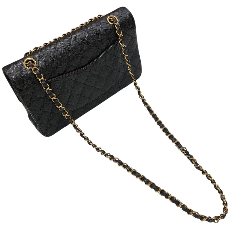 シャネル CHANEL マトラッセ25 A01114 ブラック　ゴールド金具　 キャビア レディース ショルダーバッグ