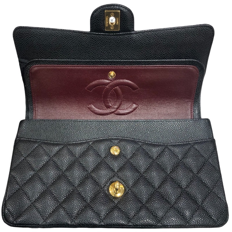 シャネル CHANEL マトラッセ25 A01114 ブラック　ゴールド金具　 キャビア レディース ショルダーバッグ