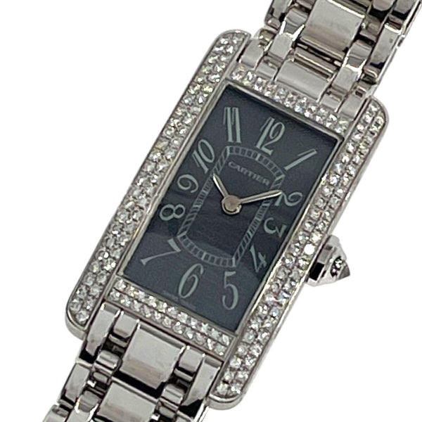カルティエ Cartier タンクアメリカン SM WB7051L1 K18WG