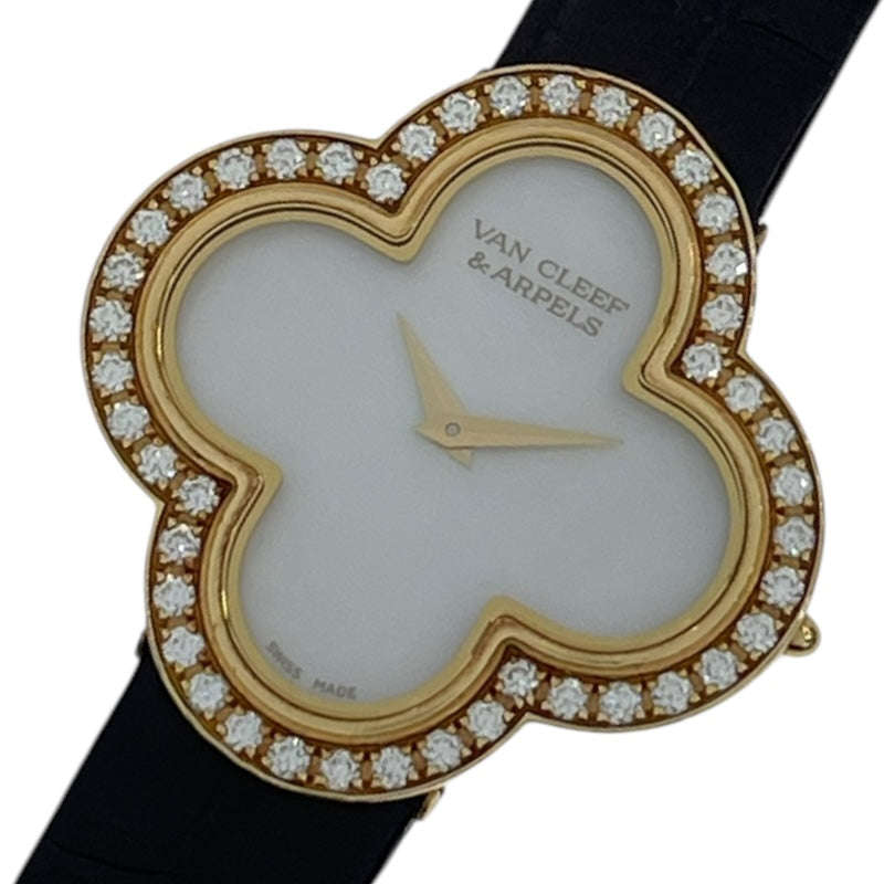 ヴァンクリーフ＆アーペル Van Cleef & Arpels アルハンブラミディアム VCARF52800 K18YG レディース 腕時計