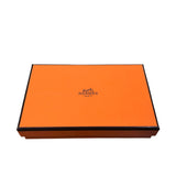 エルメス HERMES カルヴィ W刻印 ブラック　シルバー金具 エバーカラー ユニセックス カードケース