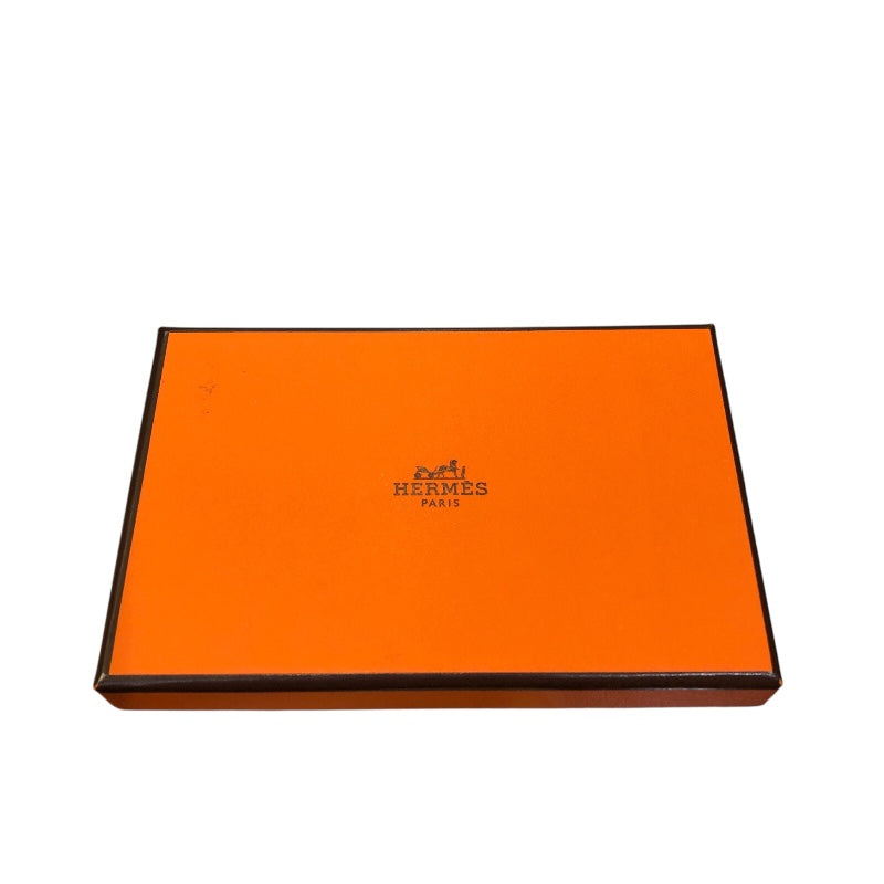 エルメス HERMES カルヴィ B刻印 セレスト エプソン ユニセックス カードケース