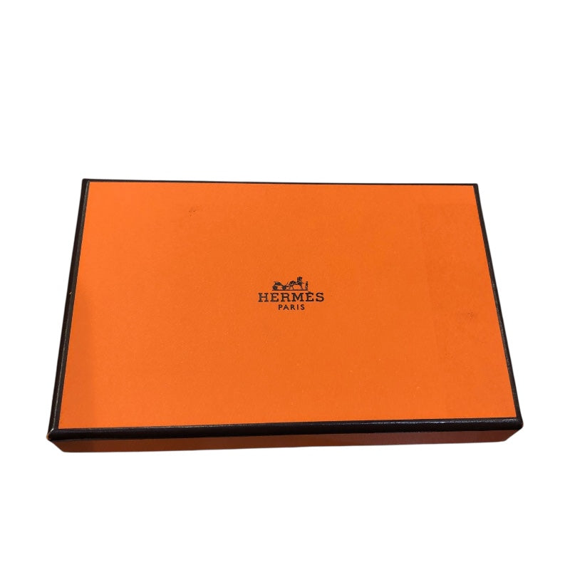 エルメス HERMES カルヴィデュオ W刻印 マッシュルーム シェーブル ユニセックス カードケース
