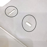 エルメス HERMES ジプシエール34 □N刻印 ホワイト シルバー金具 トリヨンクレマンス ユニセックス ショルダーバッグ