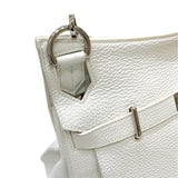 エルメス HERMES ジプシエール34 □N刻印 ホワイト シルバー金具 トリヨンクレマンス ユニセックス ショルダーバッグ