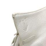 エルメス HERMES ジプシエール34 □N刻印 ホワイト シルバー金具 トリヨンクレマンス ユニセックス ショルダーバッグ