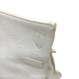 エルメス HERMES ジプシエール34 □N刻印 ホワイト シルバー金具 トリヨンクレマンス ユニセックス ショルダーバッグ