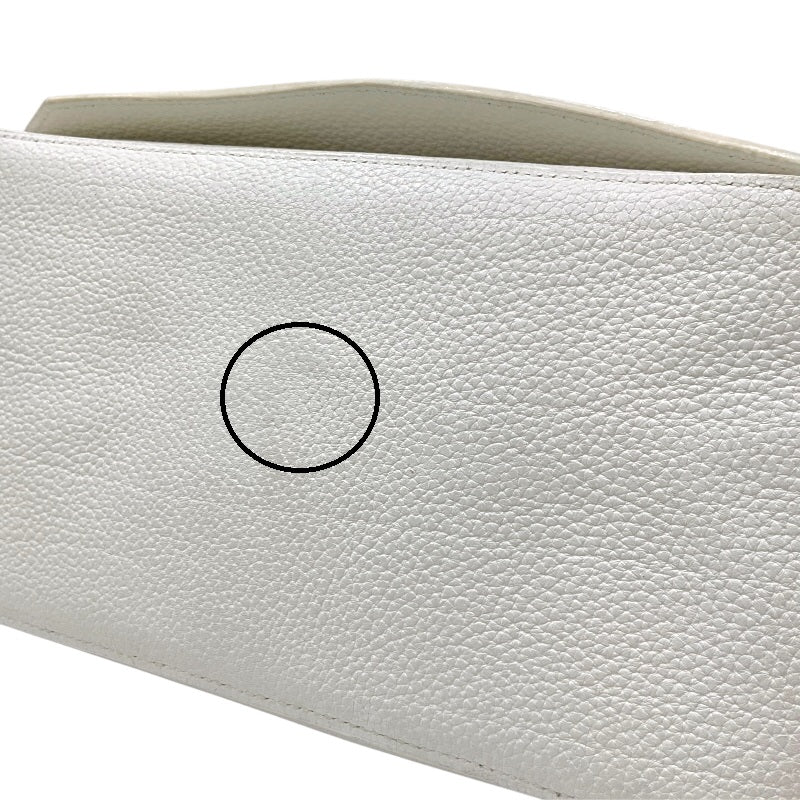 エルメス HERMES ジプシエール34 □N刻印 ホワイト シルバー金具 トリヨンクレマンス ユニセックス ショルダーバッグ