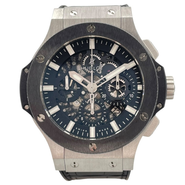 ウブロ HUBLOT ビックバン アエロバン スチールセラミック 311.SM.1170.GR ブラック SS/セラミック 自動巻き メンズ 腕時計