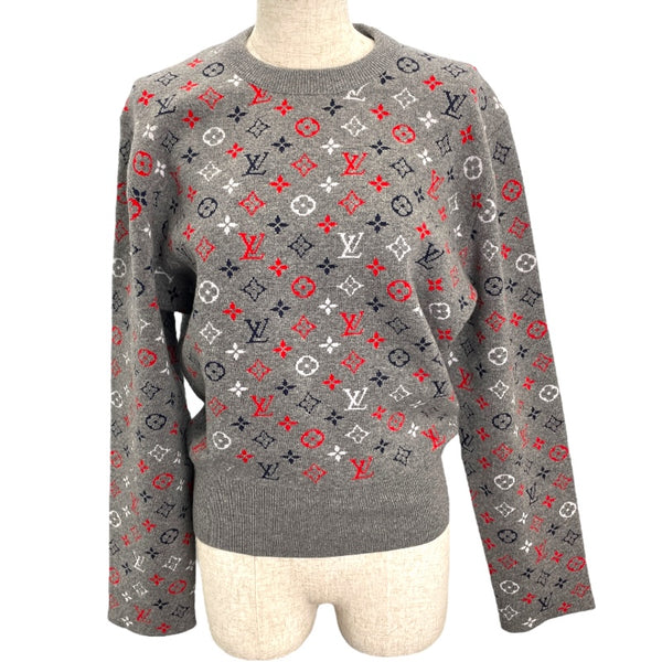 た*ん様 Louis Vuitton モノグラム セーター ニット ルイ・ヴィトン LOUIS VUITTON モノグラム総柄ニットセーター FPKL83