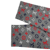 ルイ・ヴィトン LOUIS VUITTON モノグラム総柄ニットセーター FPKL83 グレー ウール レディース セーター