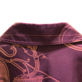 エルメス HERMES 総柄シルクシャツ プップ シルク レディース 長袖シャツ